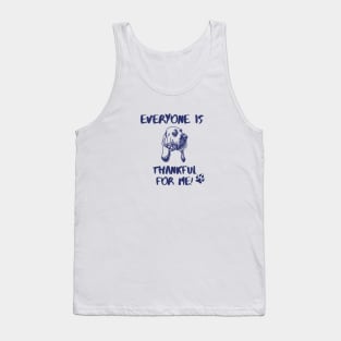 Blood hound dog thanksgiving day Tank Top